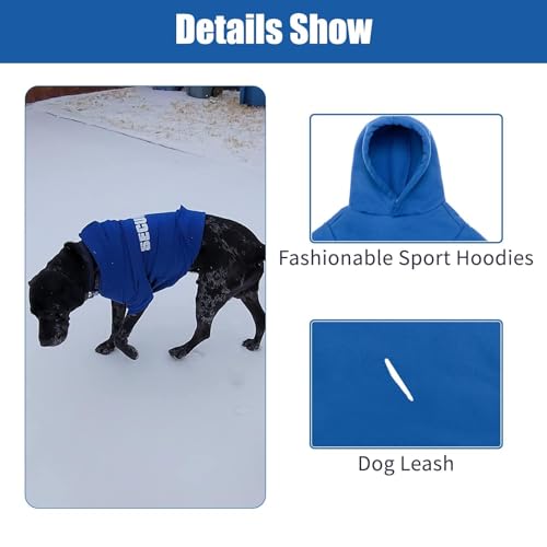 Security Dog Hoodie (#1 Royal Blue(Security) / Large (All Breed Sizes))