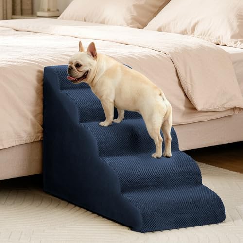 Dog Stairs for High Beds (Blue)