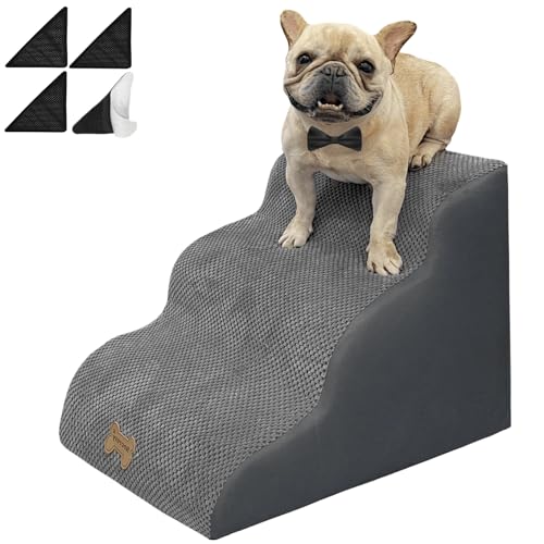 3 Step Dog Stairs for High Beds & Couches Multi