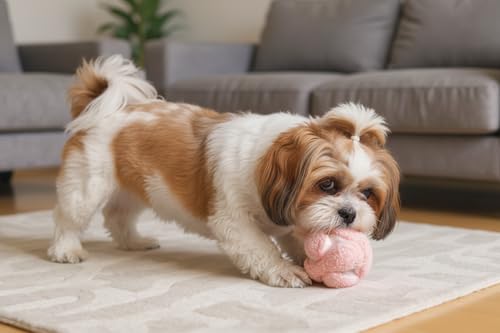 Pink Snuffle Knot Interactive Dog Toy 4” Puzzle Ball (Small / Pink)