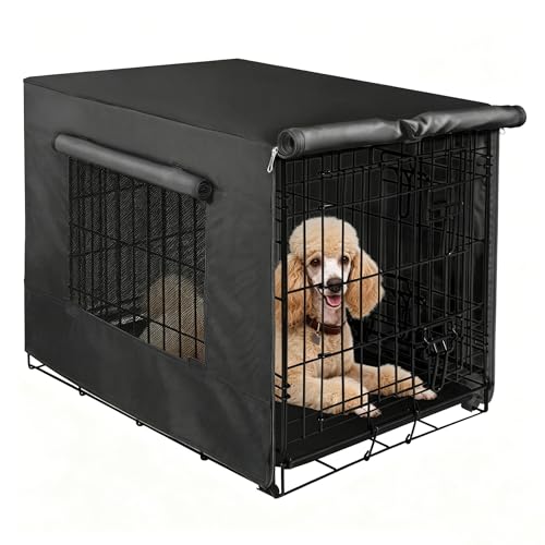 Dog Crate Cover (36.6"L x 23.0"W x 24.8"H / Black)