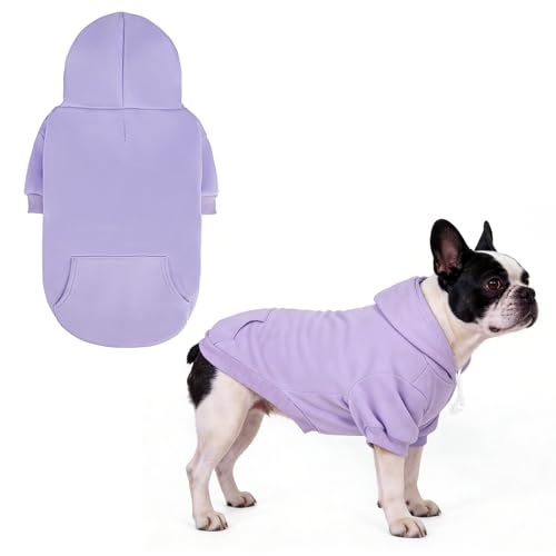 Dog Hoodie for Large Medium Small Dogs (Lavender / Medium)