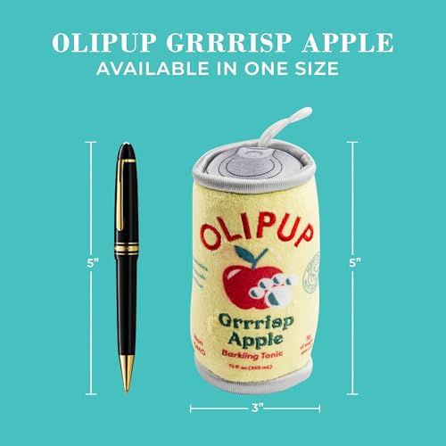 Olipup Plush Dog Toy (Olipup Grrrisp Apple (Red, Cream))