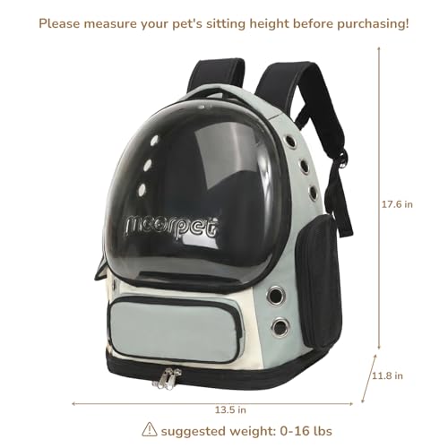 Cat Bubble Backpack Carrier (Green Bubble)