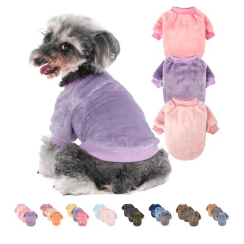 Small Dog Sweater for Dog Boy Girl (Purple,Pink,Rose / X-Small)