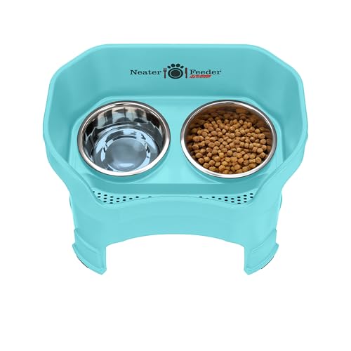 Neater Feeder Deluxe Mess (Large + Standard Bowl / Aquamarine)