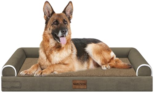 Orthopedic Dog Bed for Jumbo Dogs (Brown / 48.0"L x 33.0"W x 6.5"Th)