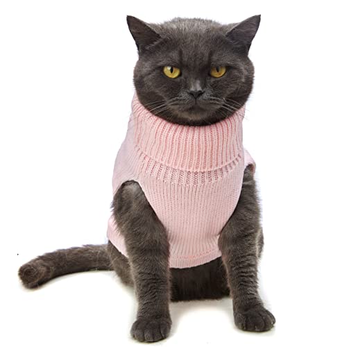 Cat Sweater Stretchy (Light Pink / Large)