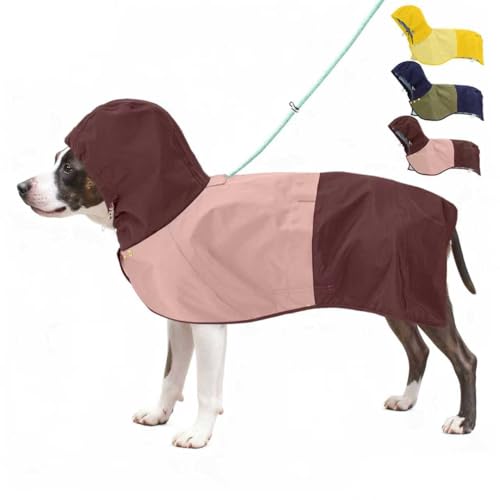 Waterproof Dog Raincoat with Hood (Small / Pink)