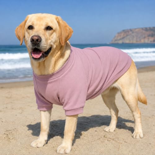 Ribbed Dog T Shirt Cotton Knitted Dog Sweaters for All Season Pet T (XS (for Mini Dog) / Light pink)