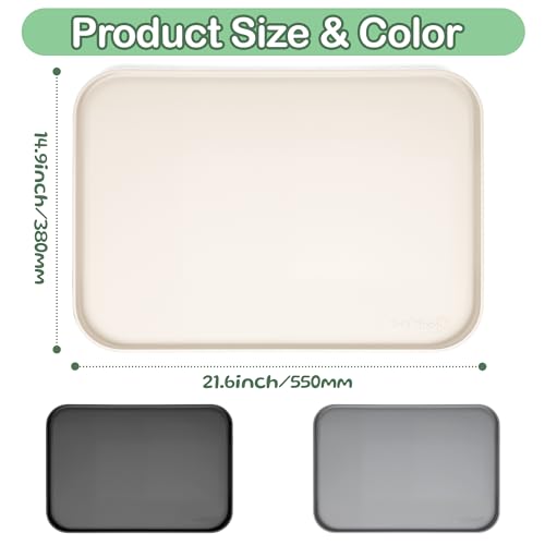 Waterproof Silicone Pet Feeding Mat (Beige)