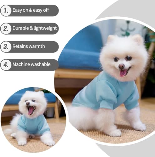 Dog Hoodie for Large Dogs (#2 Blue(Plain) / Large (All Breed Sizes))