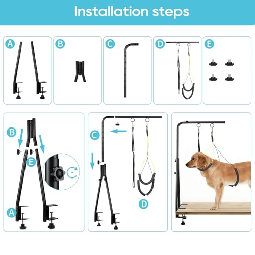 Adjustable Dog Grooming Arm with Heavy (Style 2 / Large)