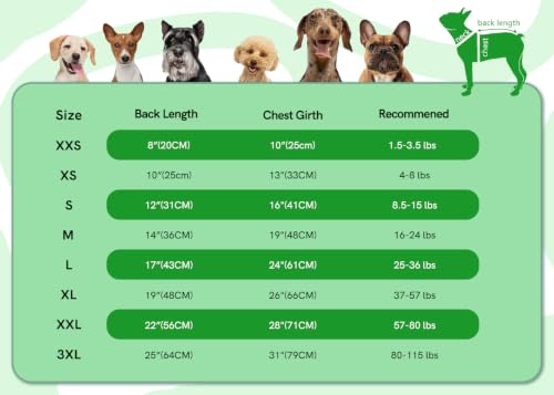Dog Shirts Quick Dry Summer Cooling Star Printing Dogs T (Deep Green+Light Blue / X-Large)