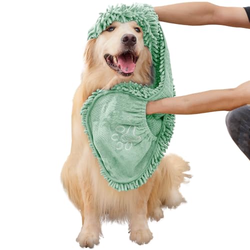 Dog Towel for Drying Dogs (Green)