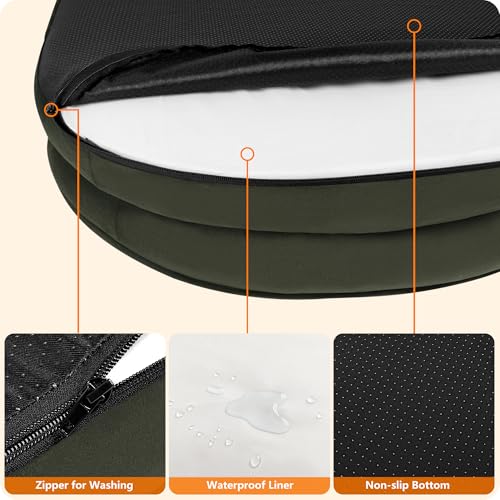 Orthopedic Waterproof Large Dog Bed Sofa (Large(38 x 28.5 x 6 inch) / Green)