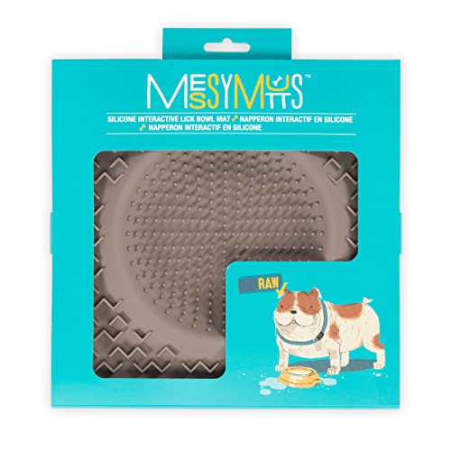 Lick Bowl Mat (Grey / 10"L x 10"W)