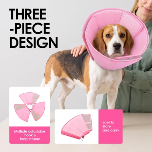 Soft Dog Cone Collar Anti (Pink / X-Large)
