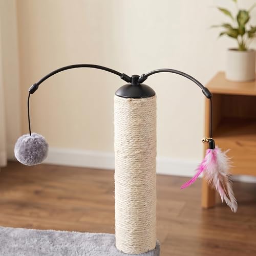 32" Cat Tree for Indoor Cats (Grey / 32'')