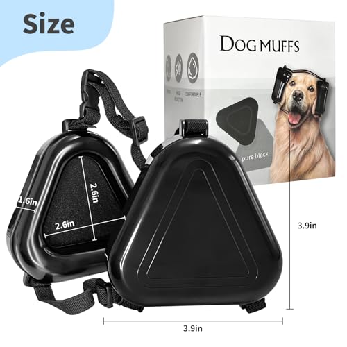 Dog Ear Muffs Noise Protection (Black)