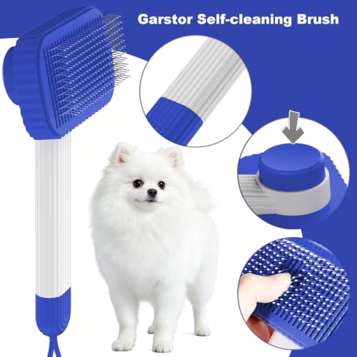 Dog Brush Cat Brush for Long Haired Cats (Sapphire)