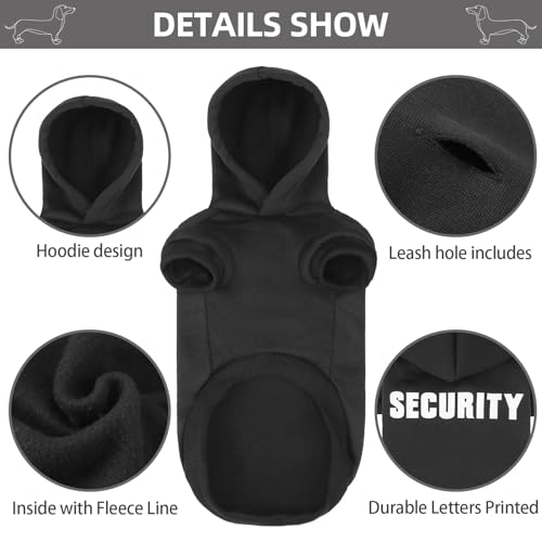 Security Dog Hoodie (#1 Black(Security) / Large (Dachshund Recommend))