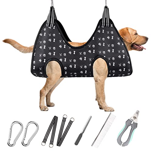 Pet Dog Grooming Hammock Harness for Grooming (XL for X-Large Dogs 80LB)