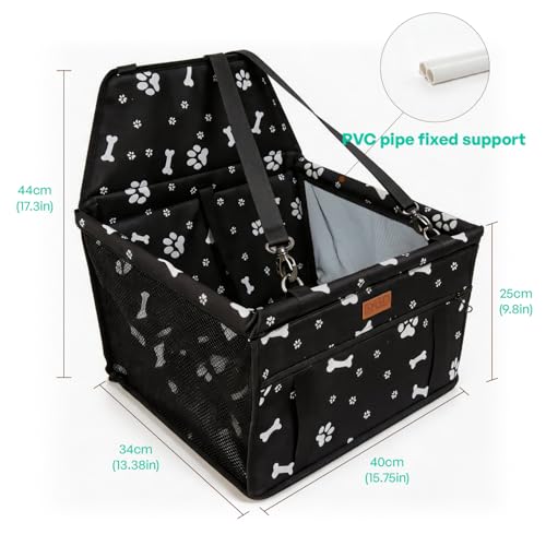 Pet Dog Booster Seat with Support Rod for Small and Medium Pets