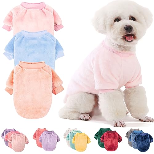 Dog Sweaters 3 (Ballet pink,Skyblue,Peach / Small)