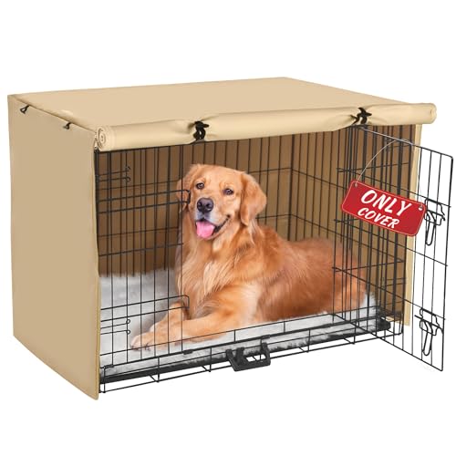 Dog Crate Cover (29.9"L x 18.9"W x 20.9"H / Beige)