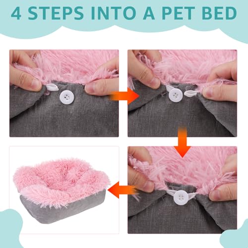 Self Warming Cat Bed (Navy Blue / M: 20"x24")