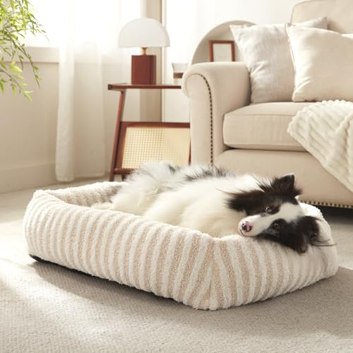 Dog Bed Medium Size Dog (White / M(30"Lx24"Wx8"Th))