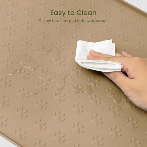 Dog Food Mat Anti (25.6" x 13" / Khaki)