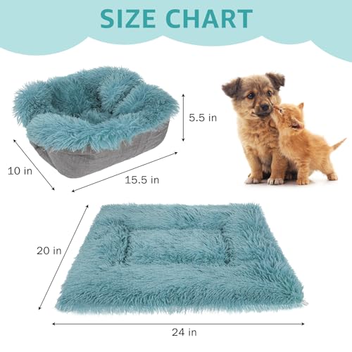 Self Warming Cat Bed (Navy Blue / M: 20"x24")