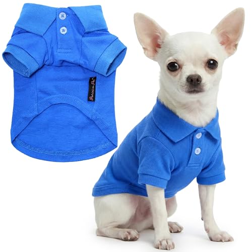 Dog Polo Shirt (XXS / Blue Polo)