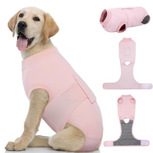 Dog Recovery Suit (Cooling Pink / Medium)