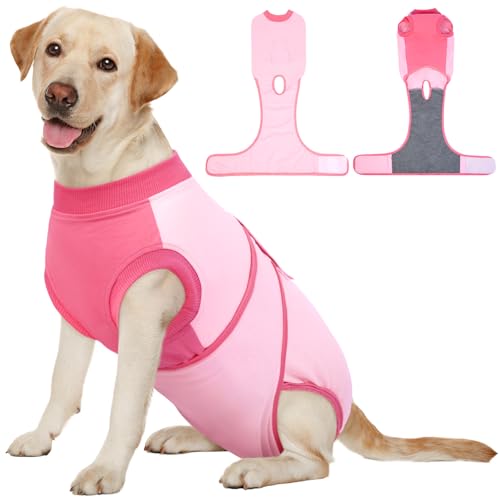Dog Recovery Suit (Angel Pink / XX-Large)