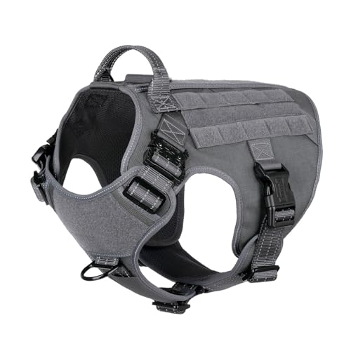 Tactical Dog Harness for X (X-Large (Pack of 1) / Grey)