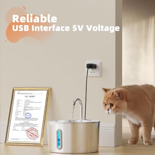 Cat Water Fountain Stainless Steel