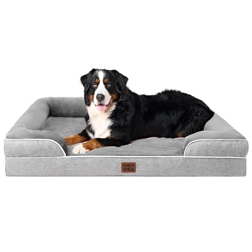 Orthopedic XXL Dog Bed (Grey / 52.0"l X 41.0"w X 8.0"th)