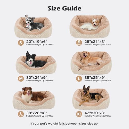 Dog Bed Medium Size (M (30"x24"x9") / Beige)