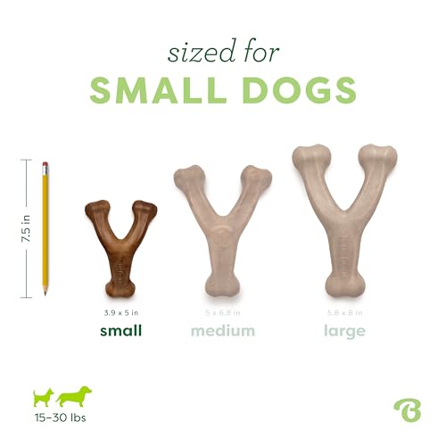 3 Pack Wishbone Dog Chew Toy for Aggressive Chewers (3 Pack - Small)