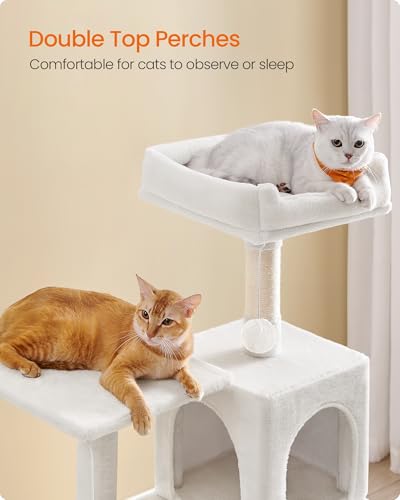 Cat Tree 54.2 (54.2 Inches / Cream White)
