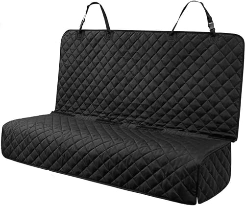 Waterproof Scratchproof Pet Bench Seat Covers for Cars (black / Medium-52"W)