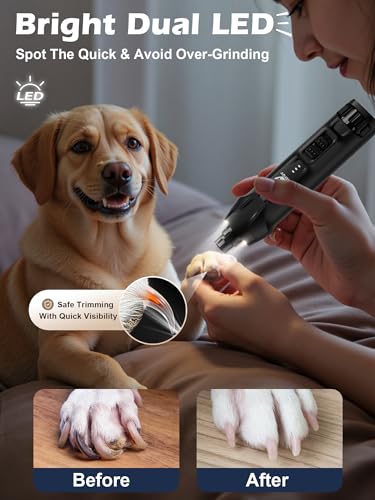 6 Speed Dog Nail Grinder (Black)