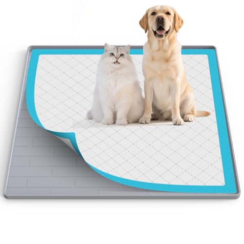 Pee Pad Tray Holder for Dogs (Light Gray / 24"L x 24"W)