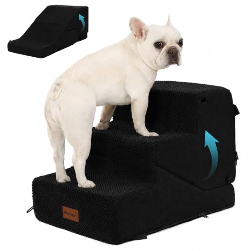 3 Step Dog Stair and Ramp for Small Dogs and Cats