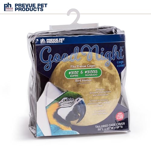 Extra Large Bird Cage Cover (Black / 50.0"L x 40.0"W x 69.0"H)