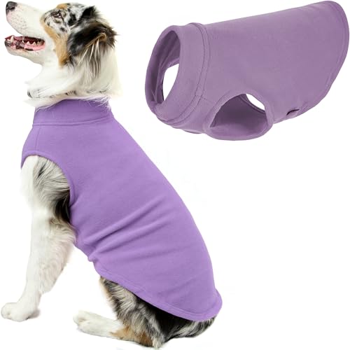 Stretch Fleece Vest Dog Sweater (6X-Large Length (27.5") / Lavender)