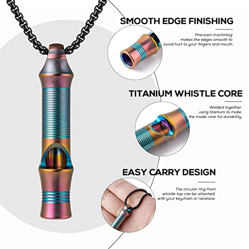 Titanium Emergency Whistle (Purple(1-pack))